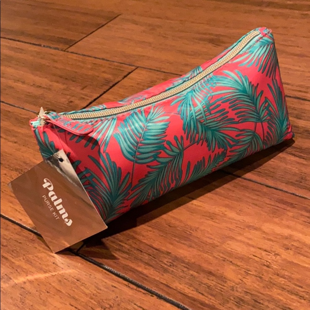 Beauty Pouch Carry All! Bright Tropical Design